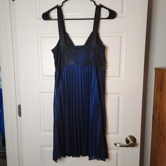 Vintage Womens Dress Medium Babydoll Y2K Mini Sheer Overlay Formal HOCO Bow - Picture 6 of 8